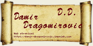 Damir Dragomirović vizit kartica